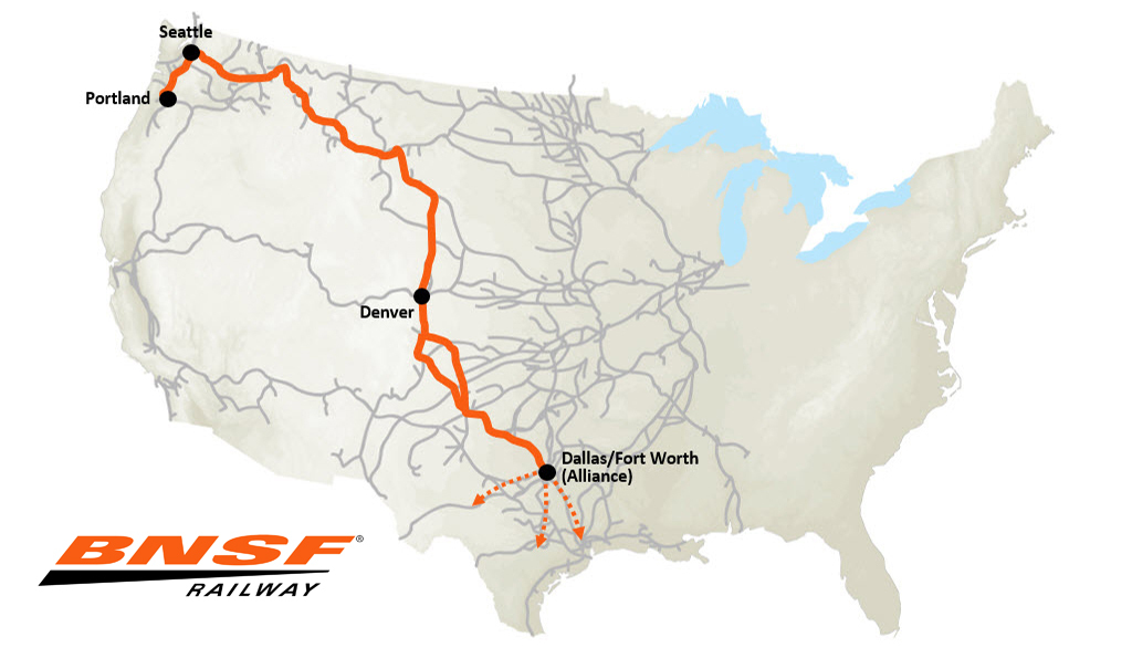 BNSF Launches New, Faster Intermodal Service between Pacific Northwest 