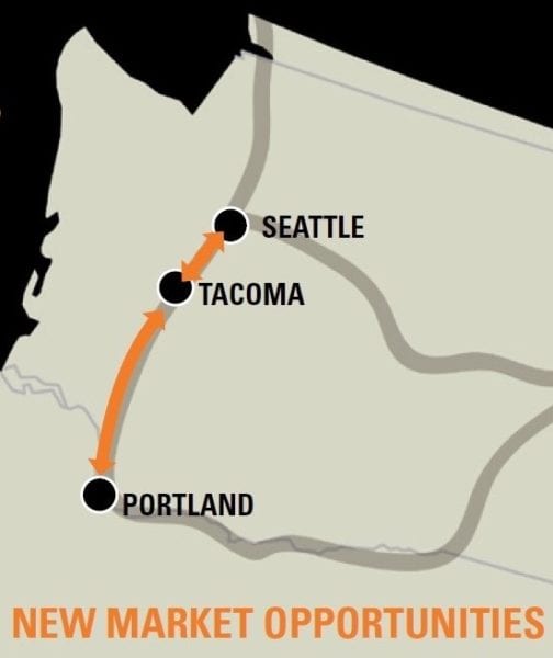 New Service Between Seattle/Tacoma And Portland Is Already Helping ...